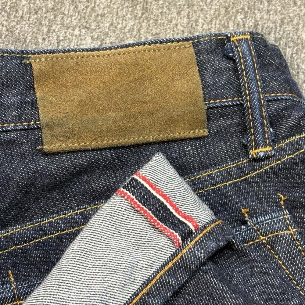 Todd Snyder Jeans Mens 32x30 Selvedge Blue Straight Slim Fit‎ Button Fly Indigo - Picture 13 of 16
